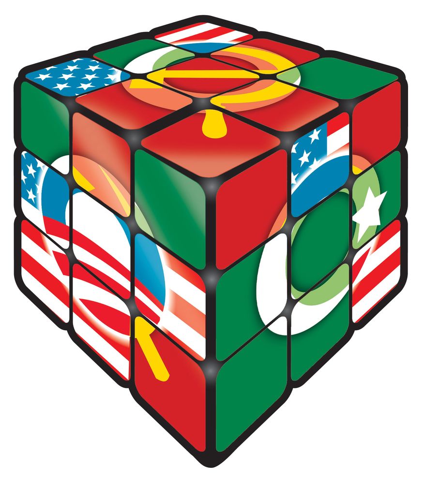 Illustration Obama Rubik's Cube by Linas Garsys for The Washington Times
