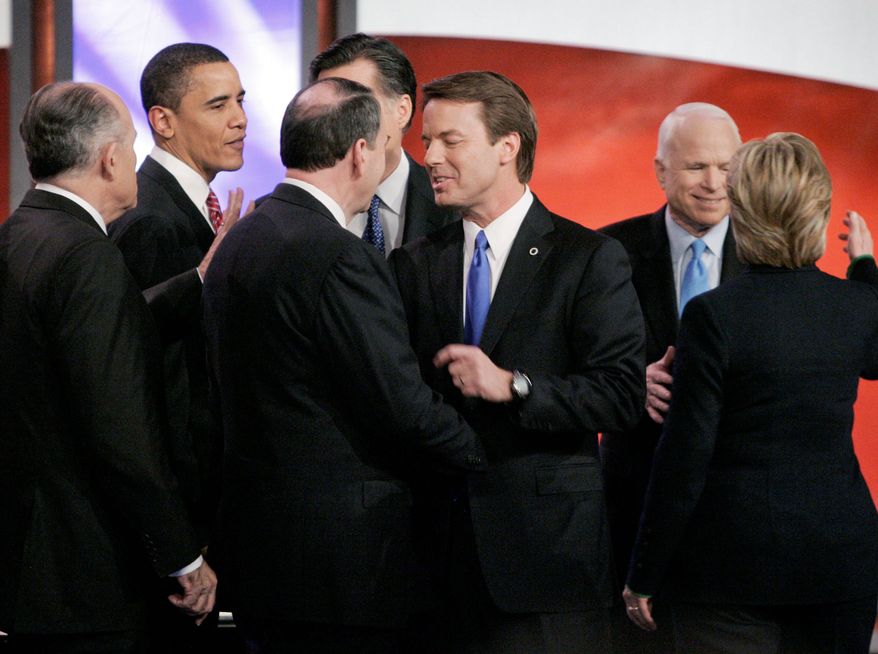 President Obama and GOP presidential nominee Mitt Romney had what aides say was their last face-to-face meeting in January 2008, when Republican and Democratic primary candidates briefly shared the stage in Manchester, N.H. They last spoke when Mr. Obama called Mr. Romney in late May to congratulate the former Massachusetts governor on securing the nomination. The two will debate Wednesday night in Denver. (Associated Press)