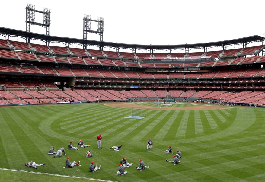 The Nationals arrived in St. Louis on Saturday for the NLDS and finalized their 25-man roster. (Associated Press)