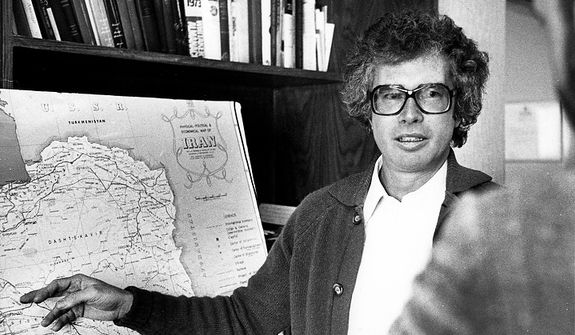 The Canadian ambassador to Iran, Ken Taylor, briefs reporters on the situation in the mist of the Iran&#39;s Revolution in Teheran, a week before leaving the country with six Americans on Jan. 27, 1980. The Globe and Mail reports Saturday Taylor told the newspaper that he was made &quot;de facto CIA station chief&quot; in a secret deal between president Jimmy Carter and prime minister Joe Clark during the troubles in Teheran. THE CANADIAN PRESS/Peter Bregg
