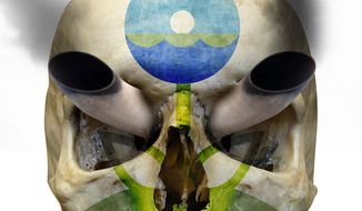 Illustration EPA Skull by Linas Garsys for The Washington Times