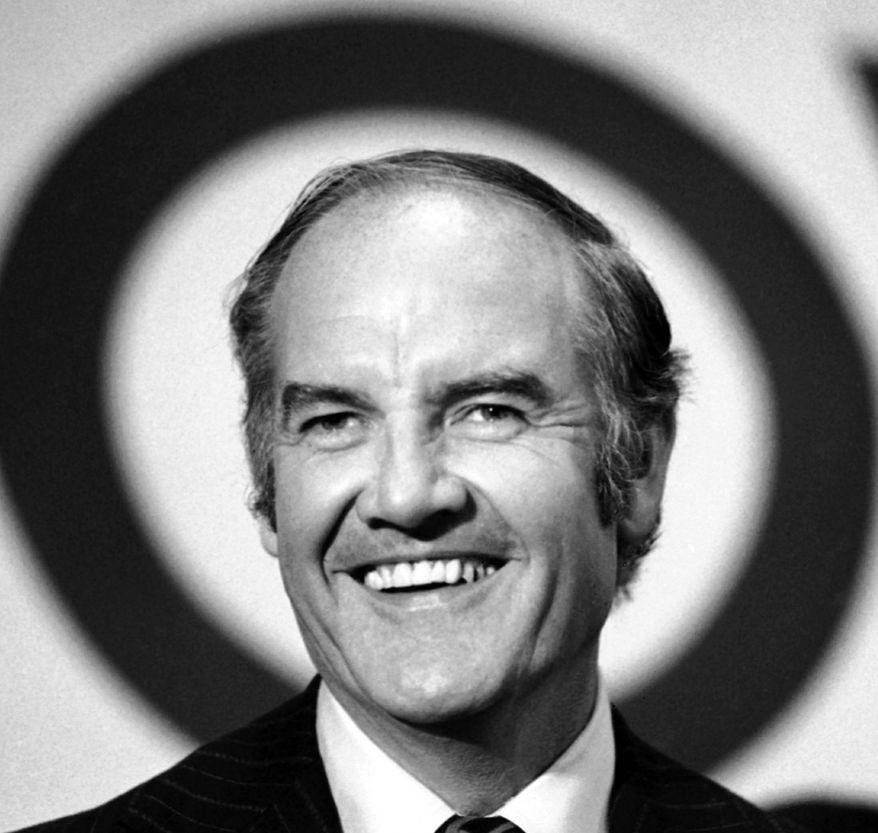 Electing Sen. George McGovern as president in 1972 seemed possible to those whose hopes were dashed by the assassination four years earlier of Sen. Robert F. Kennedy during his presidential run. Mr. McGovern, who died Sunday at 90, lost the election to Richard Nixon. (Associated Press)