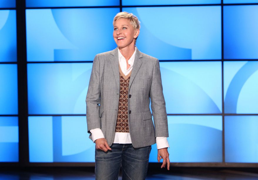 Ellen DeGeneres, here taping her daytime program, "The Ellen DeGeneres Show," in Burbank, Calif., in 2011, will receive the Kennedy Center's Mark Twain Prize for American Humor. (AP Photo/Warner Bros., Michael Rozman, File)