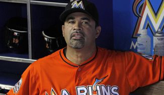 The Miami Marlins relieved manager Ozzie Guillen of his duties Tuesday after a year that saw the team go 69-93 and finish last in the National League East. (AP Photo/Alan Diaz)