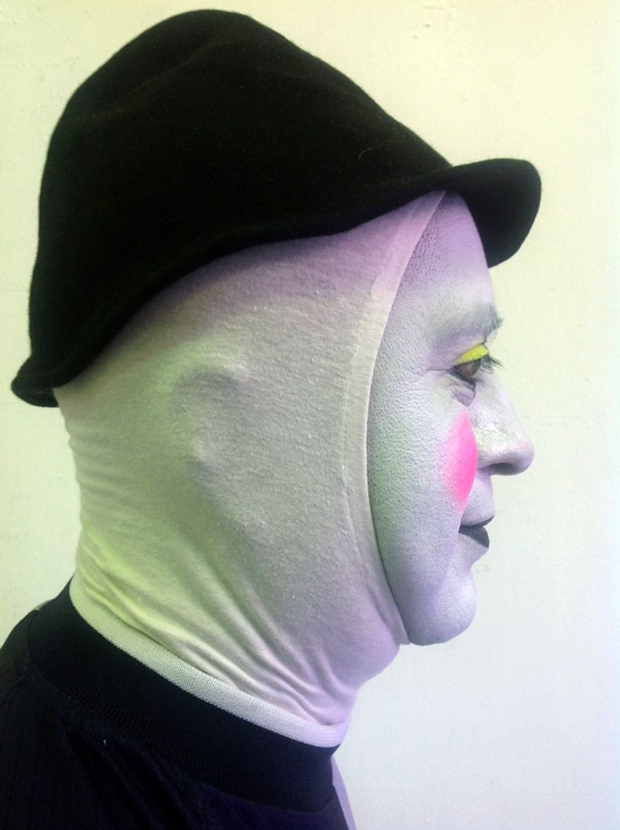 Chirrido, 44, poses for a photo during Mexico's 17th annual clown convention, La Feria de la Risa, in Mexico City. He has been a clown for 20 years. (AP Photo/Anita Baca)