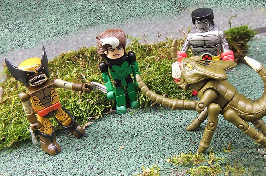 Diamond Select Toys' latest Marvel Minimates star the X-Men vs. the Brood. (Photograph by Joseph Szadkowski / The Washington Times)
