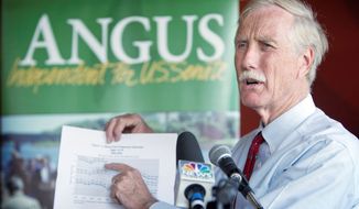 If Maine’s independent Senate candidate, Angus King, wins, he will likely caucus with whichever party wins control of the Senate. One pundit says that could spell “cosmic payback” for Democrats helping him if the GOP captures the chamber. (Associated Press)
