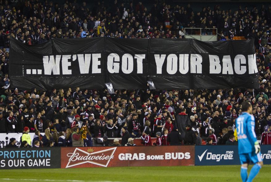 D.C. United plays their first playoff game in five years at RFK Stadium against New York Red Bulls, Washington, D.C., Saturday, Nov. 3, 2012. (Craig Bisacre/The Washington Times)