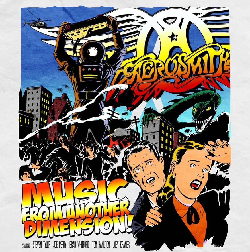 This album cover image released by Columbia Records shows the latest release by Aerosmith, "Music from Another Dimension." (AP Photo/Columbia Records)