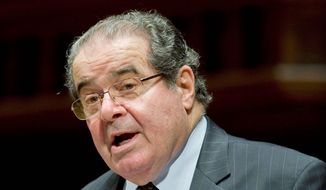 Supreme Court Justice Antonin Scalia said he thinks it is proper to settle questions early on in class-action suits. “The reason is the enormous pressure to settle once the class is certified,” Justice Scalia said. (Associated Press)