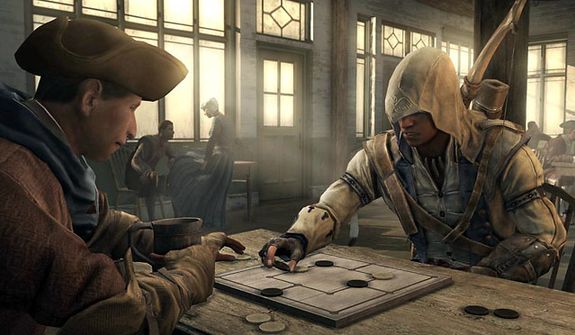 Play a leisurely board game before wiping out the British army in the video game Assassin&#39;s Creed III. 