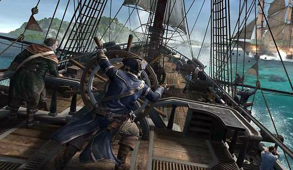 Cmdr. Connor controls the fighting vessel Aquila in the video game Assassin&#39;s Creed III. 