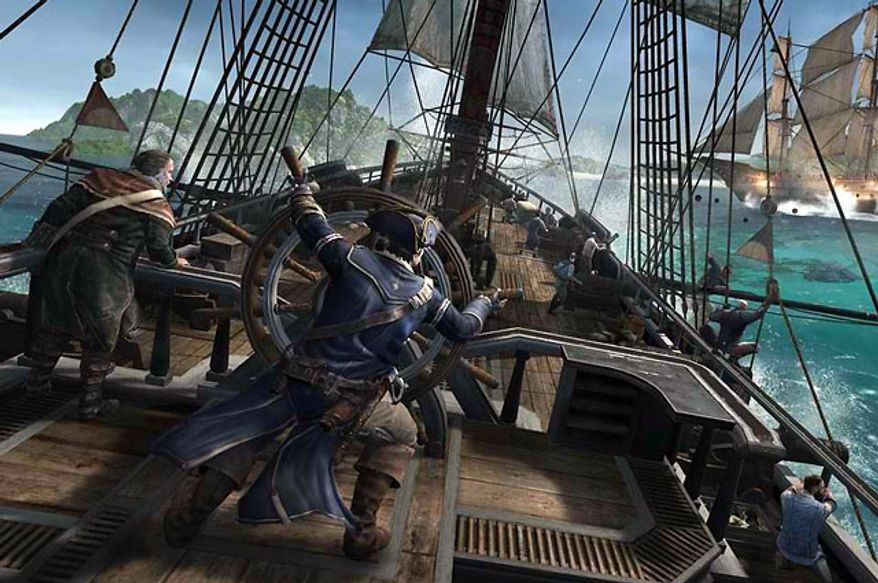 Cmdr. Connor controls the fighting vessel Aquila in the video game Assassin's Creed III.