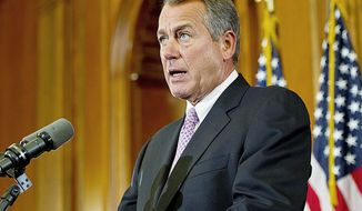 House Speaker John A. Boehner says the GOP will make a deal to let the government collect more tax revenue. (Barbara L. Salisbury/The Washington Times)