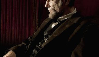 Daniel Day-Lewis, as the 16th president in “Lincoln,” brings to life the man and his struggles as he sought to end the Civil War and reunify the country. Steven Spielberg directs the film, rated PG-13. (Dreamworks and Twentieth Century Fox via Associated Press)