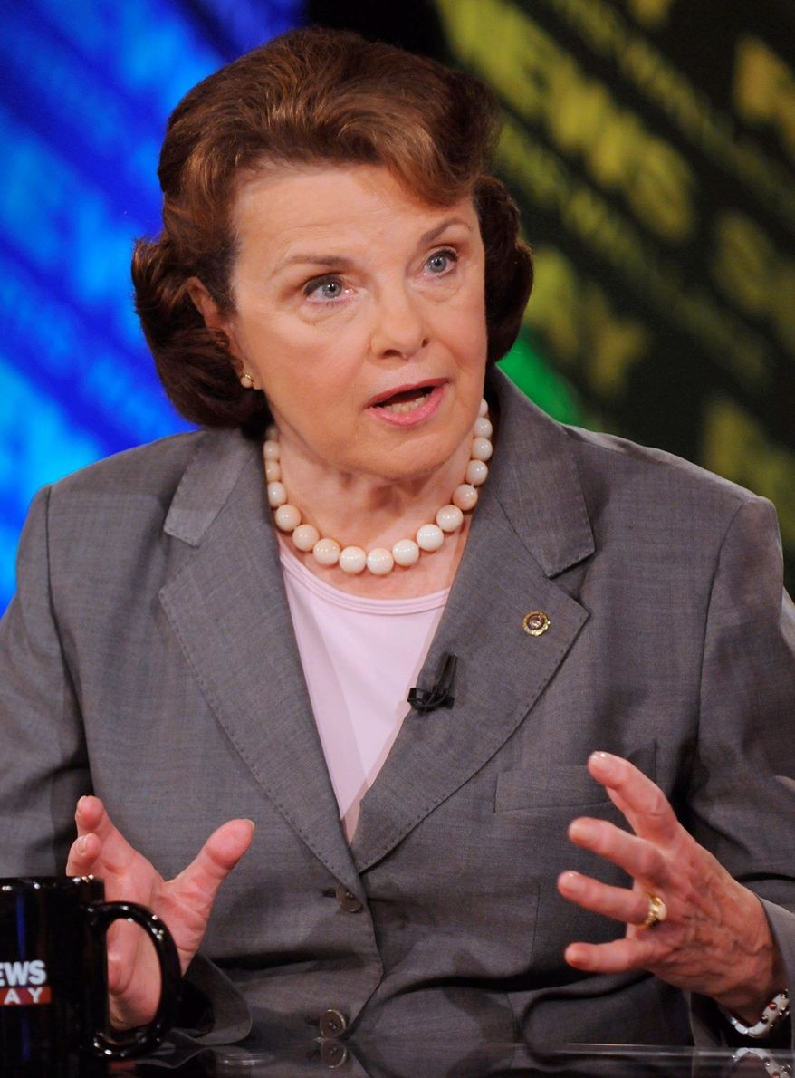 **FILE** Sen. Dianne Feinstein, California Democrat (Associated Press)