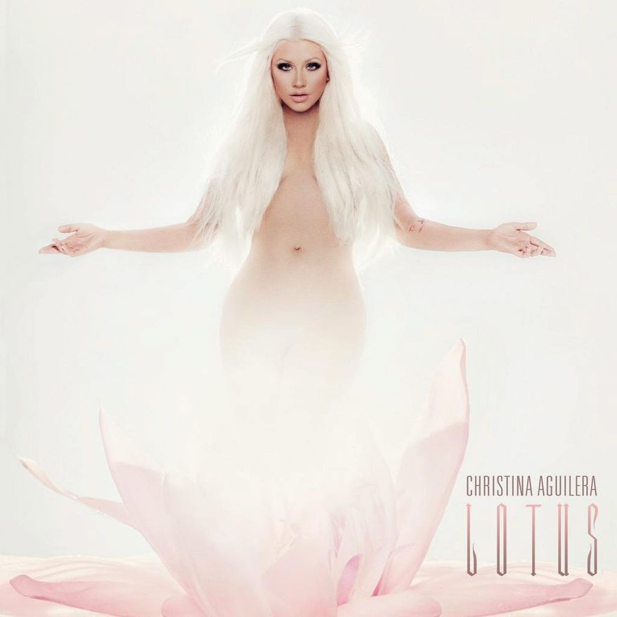 Album cover for Christina Aguilera "Lotus".