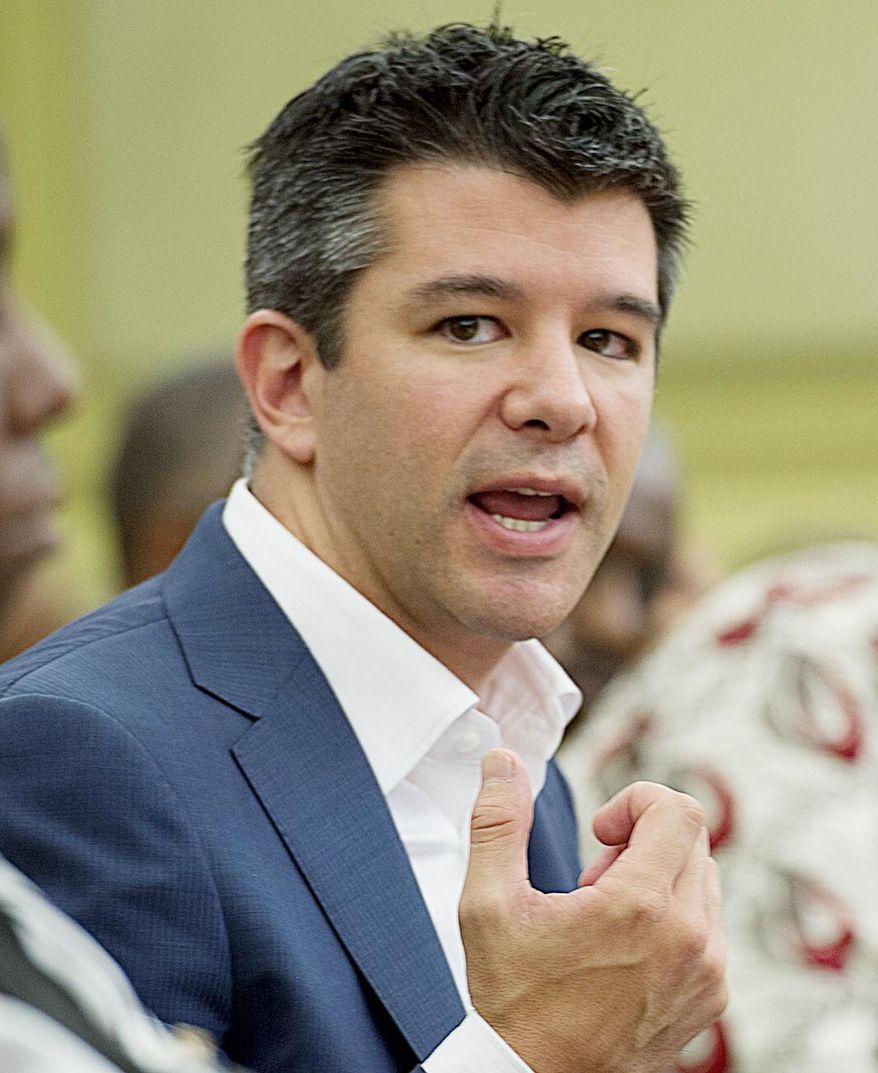 Travis Kalanick, CEO of the sedan service Uber, opposed a D.C. proposal for minimum fares for on-demand companies such as his. (Barbara L. Salisbury/The Washington Times)