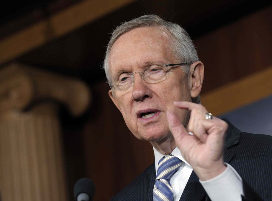 ** FILE ** Senate Majority Leader Harry Reid of Nevada during a news conference on Capitol Hill in Washington, Wednesday, Nov. 7, 2012. (AP Photo/Susan Walsh)