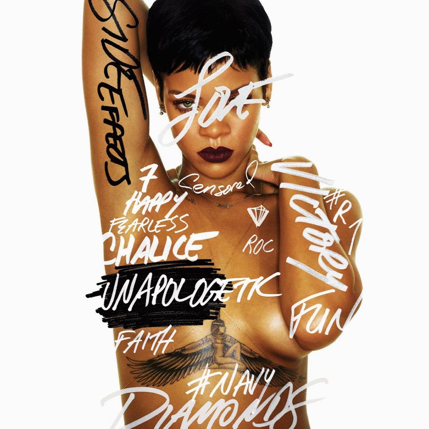 Cover art for Rihanna's "Unapologetic" (Associated Press/Island Def Jam Music Group)