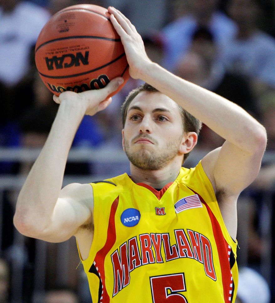 Eric Hayes scored 1,201 points at Maryland from 2006 to 2010, good for 31st on the school's all-time list. Now he's serving as a graduate assistant. (Associated Press)
