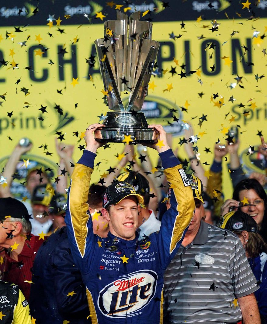 associated press
Brad Keselowski needed 125 starts to win his first NASCAR title, the fewest since four-time champion Jeff Gordon needed 93 starts before his first title in 1995.