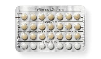 This undated image provided by Bedsider.org shows a package of estrogen/progestin birth control pills. (AP Photo/Bedsider.org)