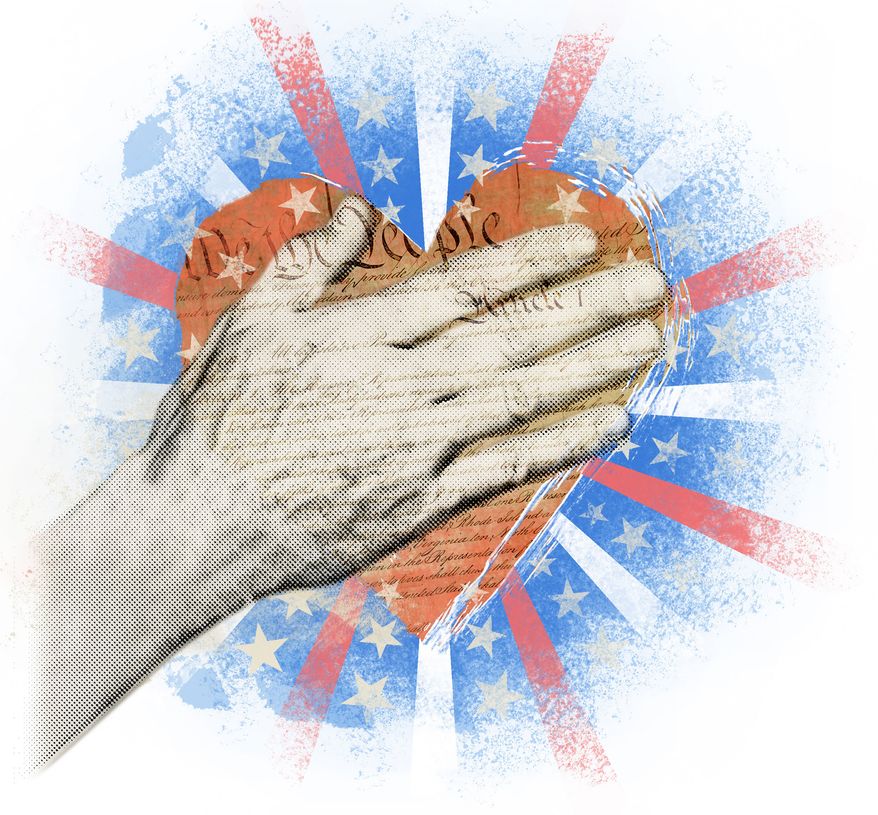 Illustration Giving Thanks by Linas Garsys for The Washington Times