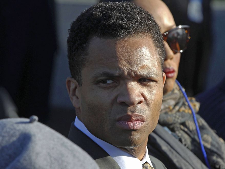 ** FILE ** In this Oct. 16, 2011, file photo, Rep. Jesse Jackson, Jr., D-Ill., is seen during the dedication of the Martin Luther King Jr. Memorial in Washington. (AP Photo/Charles Dharapak, File)