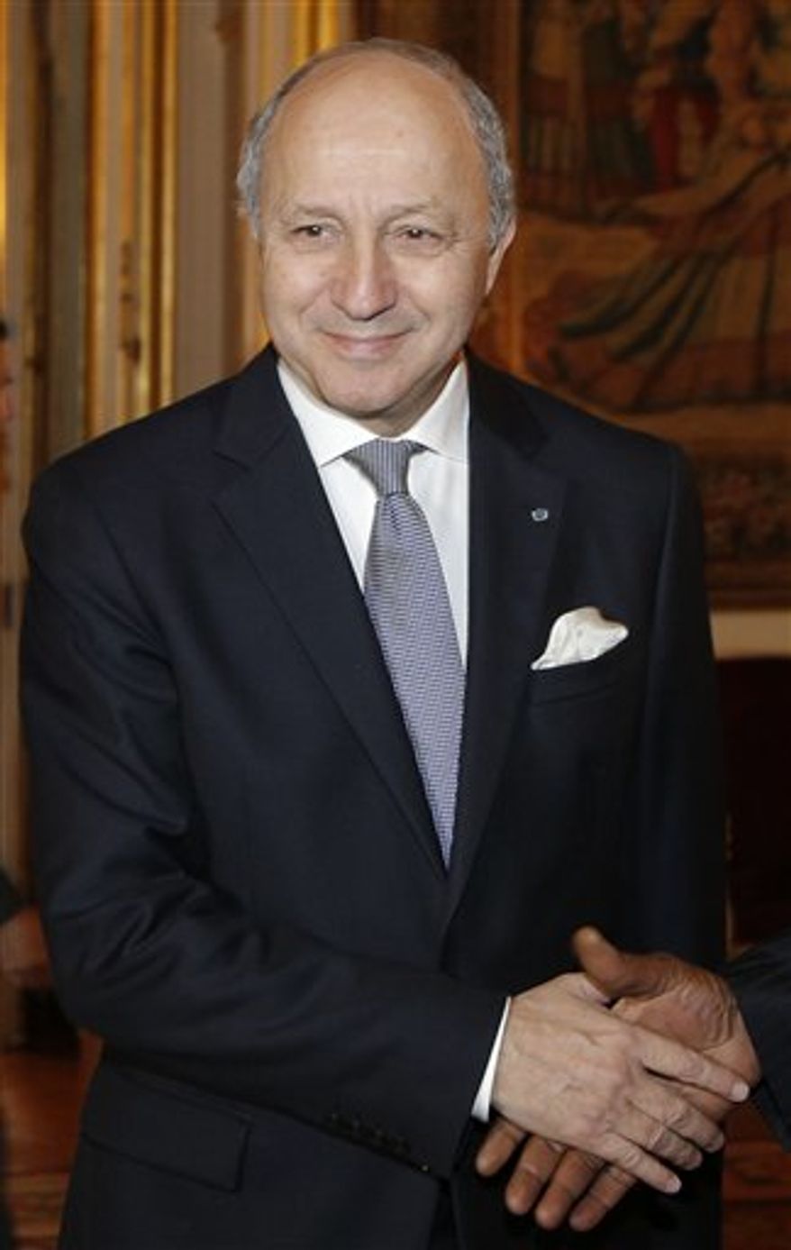 French Foreign Minister Laurent Fabius (AP Photo/Christophe Ena)