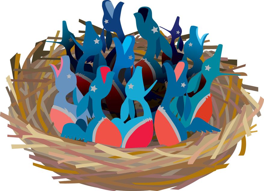 Illustration: Corporate welfare by Linas Garsys for The Washington Times