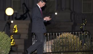 Marriott CEO Arne Sorenson leaves the White House after a meeting of business leaders with President Obama and Vice President Joe Biden, in Washington, Wednesday, Nov. 28, 2012. (AP Photo/Jacquelyn Martin)