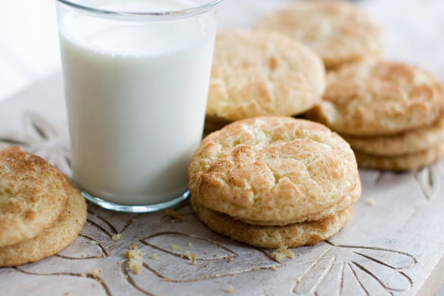 Adding eggnog to the ingredients brings out more of the clean vanilla taste of the simple snickerdoodle, a holiday classic. (Associated Press)