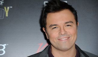 Seth MacFarlane arrives at Variety Power of Comedy at Avalon Hollywood on Saturday, Nov. 17, 2012, in Los Angeles. (Photo by Richard Shotwell/Invision/AP)