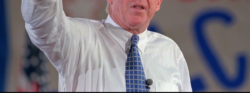 Former Congressman, Cabinet member and football player Jack Kemp died in 2009 at age 73. The Jack Kemp Foundation dinner will be held Tuesday near the White House. (Associated Press)