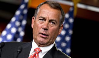 &quot;I looked at [Treasury Secretary Timothy F. Geithner] and said, &#39;You can&#39;t be serious.&#39; We&#39;ve got seven weeks between Election Day and the end of the year. And three of those weeks have been wasted with this nonsense,&quot; said House Speaker John A. Boehner, Ohio Republican. (Associated Press)