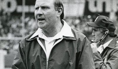 Washington Redskins coach Jack Pardee.  (Joseph Silverman/The Washington Times)  circa Dec. 7, 1983.