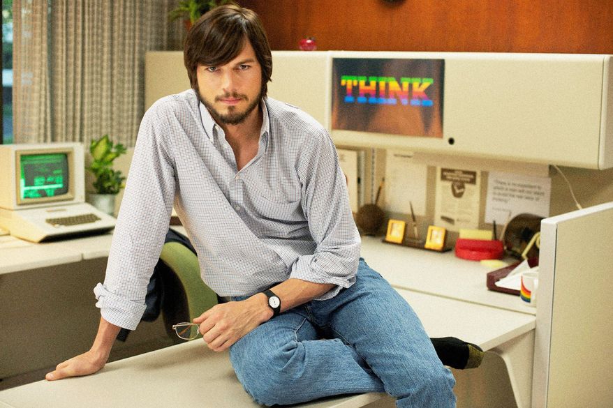 Ashton Kutcher portrays Apple Inc. founder Steve Jobs in “jOBS,” which will make its debut as the closing-night film at the 2013 Sundance Film Festival in January. (Sundance Institute via Associated Press)