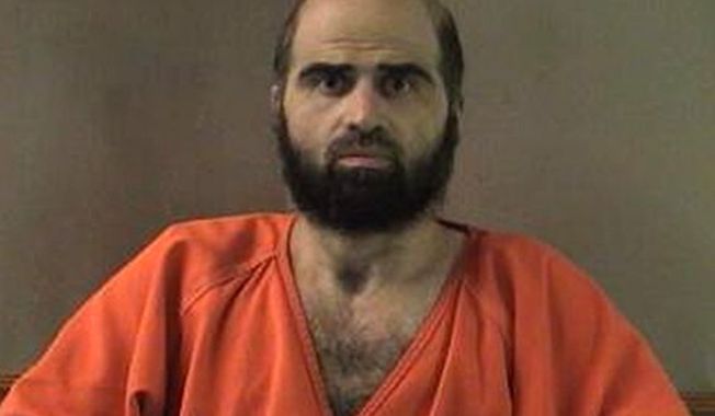 **FILE** This undated photo shows Nidal Hasan, the Army psychiatrist charged in the deadly 2009 Fort Hood shooting rampage. (Associated Press/Bell County Sheriff&#x27;s Department via The Temple Daily Telegram)