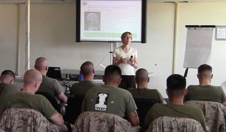 Marines are coached in Mind Fitness Training. A study of Marines who had taken the course found that they scored higher on emotional and cognitive evaluations than those who did not. (Elizabeth Stanley)