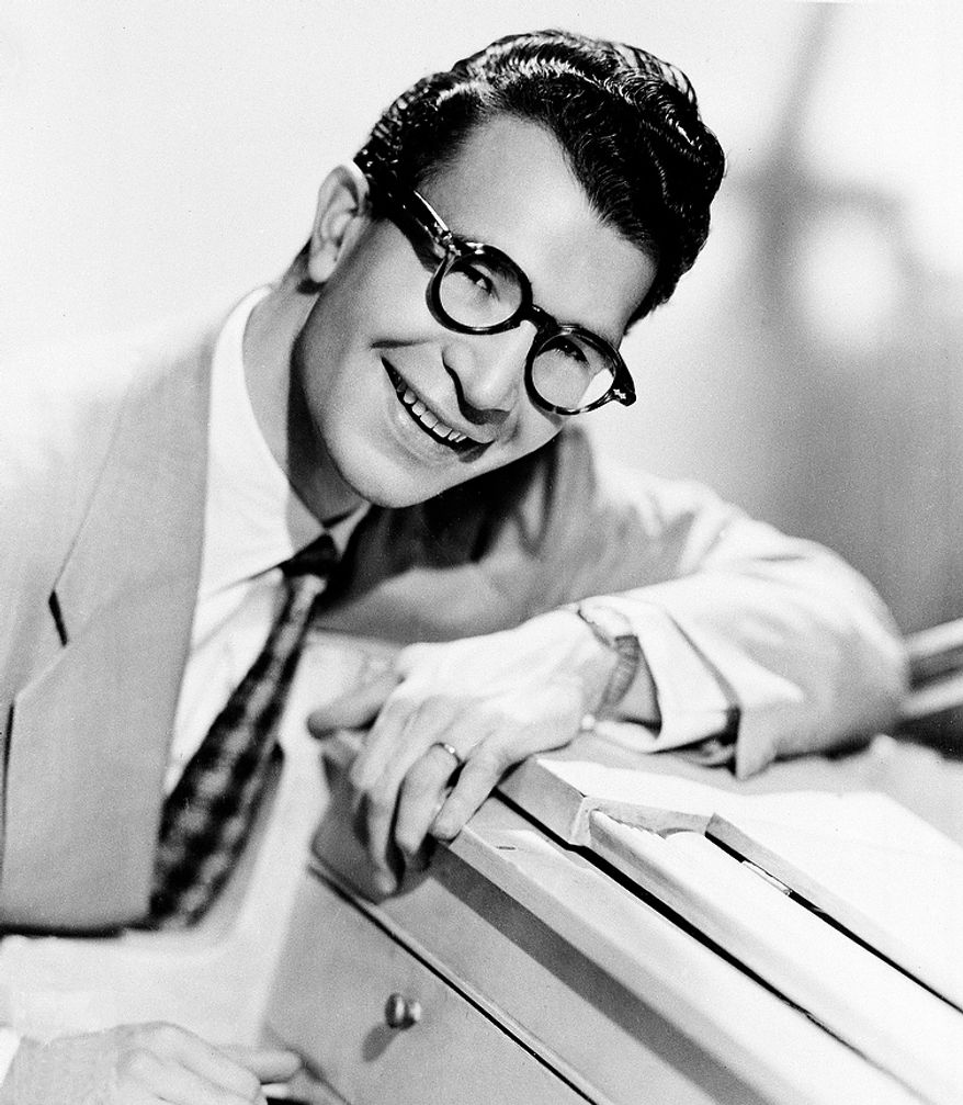 This 1956 file photo shows Dave Brubeck, American composer, pianist and jazz musician. Brubeck, who turns 90 on Monday, Dec. 6, 2010, will celebrate the day by gathering in the family home in the Connecticut woods to watch Turner Classic Movies broadcast "Dave Brubeck: In His Own Sweet Way," a new documentary directed by Bruce Ricker, produced by Clint Eastwood and narrated by Alec Baldwin. (AP Photo/File)