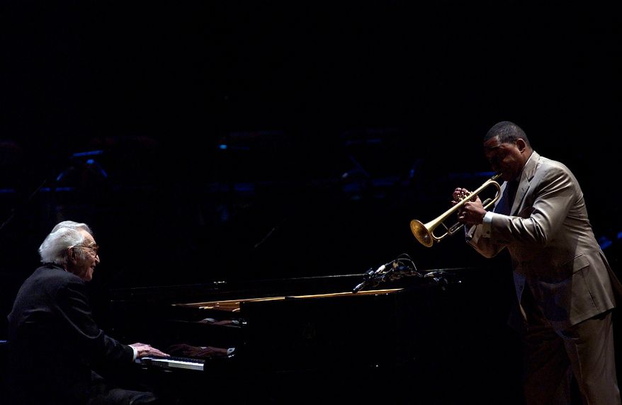An all-star opening night concert and award ceremony kicks off the Jazz In Our Time festival at the Kennedy Center in NW Washington DC, Saturday, March 3, 2007. The eight-day-long jazz festival highlights performances by vocalist Nancy Wilson, drummer T.S. Monk, pianist Dave Brubeck, Wynton Marsalis on the trumpet, and Dr. Billy Taylor on the piano. (Astrid Riecken/The Washington Times)