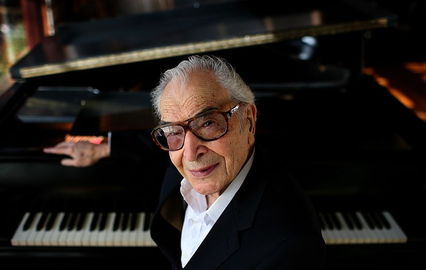 Dave Brubeck is photographed in his home in Wilton, Conn., on Nov. 17, 2009. (The Washington Times)