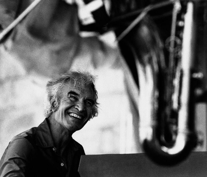 **FILE** Jazz pianist Dave Brubeck plays at the Newport Jazz Festival in Newport, R.I., on Aug. 23, 1981. (Associated Press)