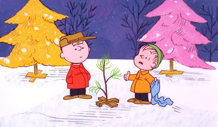 Charlie Brown and Linus appear in a scene from "A Charlie Brown Christmas," a television special based on the "Peanuts" comic strip by Charles M. Schulz. (AP Photo/ABC, copyright 1965 by United Feature Syndicate Inc.)