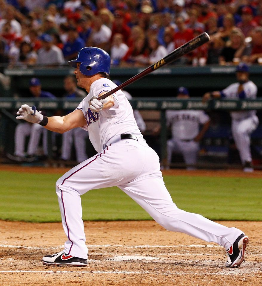 associated press
The Phillies acquired veteran Michael Young from the Rangers on Sunday. From 2003-2011, Young hit at least .300 seven times and averaged 17 home runs and 90 RBI.