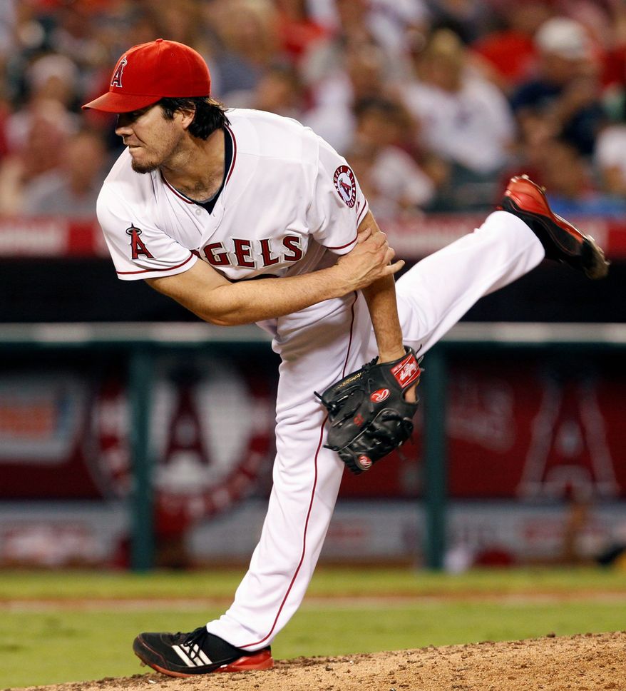 Former Los Angeles Angel Dan Haren saw Washington as a good fit because of the Nationals' potential to compete for championships. (Associated Press)