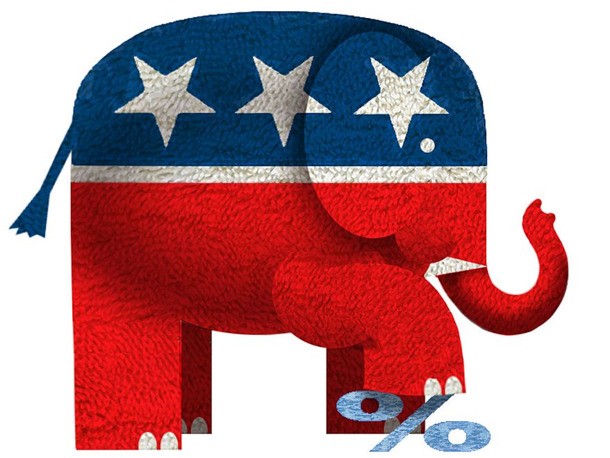 Illustration: Republicans by Alexander Hunter for The Washington Times