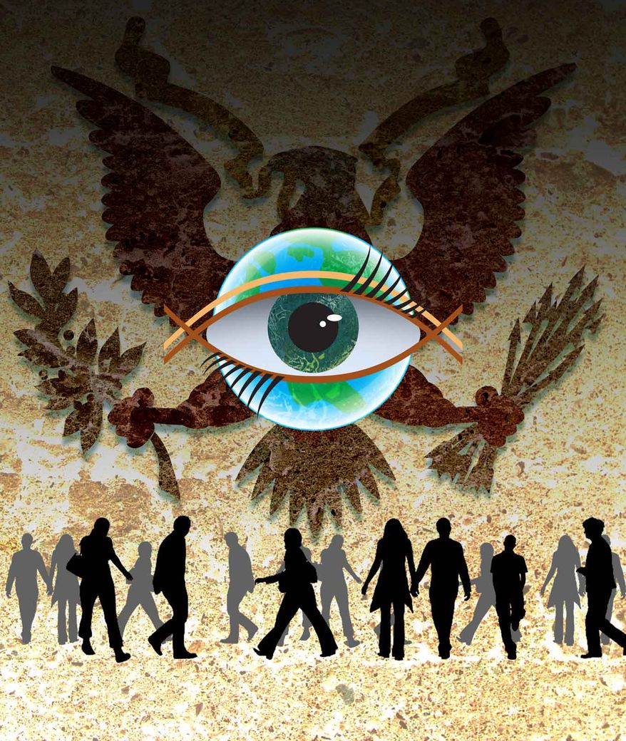 Illustration Intel Gathering by Greg Groesch for The Washington Times