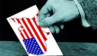 Illustration American Votes by John Camejo for The Washington Times
